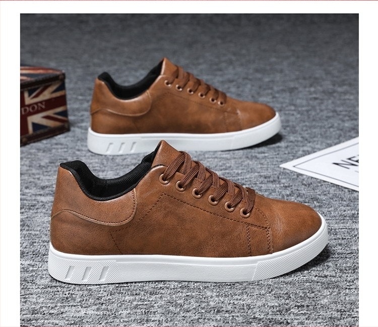 Adidași casual unisex cu partea superioară din piele artificială, șiret frontal, design casual zilnic, potriviți pentru vară, primăvară și toamnă