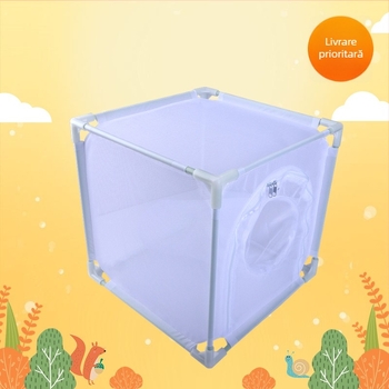 Cușcă de hrănire a insectelor în aer liber pentru copii – habitat pentru fluturi cu mânecă, ușă deschisă, tub de fibres, cușcă din plasă pătrată; Origine Zhejiang; Brand Xinyang; Etichetă privată licențiată: Da