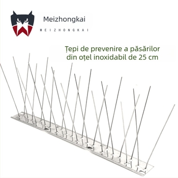 Meizhongkai șipci din oțel inoxidabil pentru păsări, pentru exterior – repelenți pentru păsări, durabile