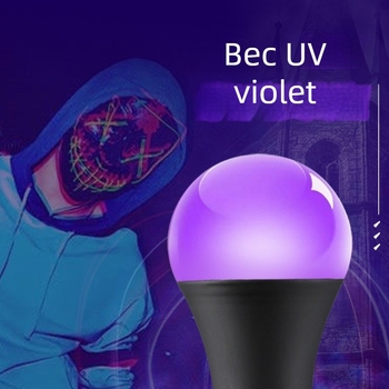Lampa LED UV 10W 395nm, bază E27, 85-265V, 200lm, decorațiune de Halloween