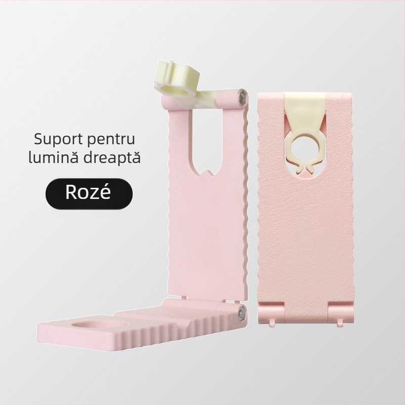 Suport pentru unghii rotativ 360° — suport multifuncțional pentru telefon și lampă de unghii, portabil ABS, 53.9 g