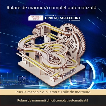 Puzzle 3D din lemn – montaj DIY pentru copii 7–14 ani, dificultate medie