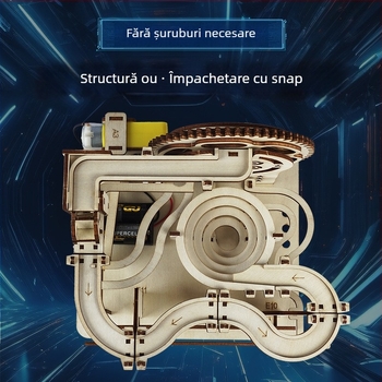 Puzzle 3D din lemn – montaj DIY pentru copii 7–14 ani, dificultate medie