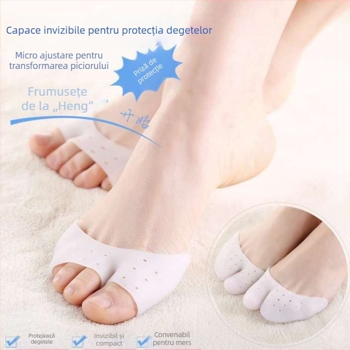 Protecție pentru degete și partea din față a piciorului – șosete de dans cu protecție Hallux Valgus, talpă magnetică, model 46556663, sezoane: iarnă/primăvară/toamnă, personalizare disponibilă