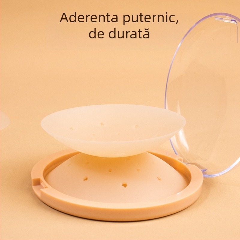 Bandă adezivă siliconică pentru sâni - respirabilă, invizibilă, ultra-subțire, formă rotundă, design sexy