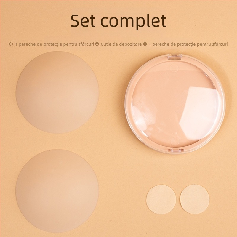 Bandă adezivă siliconică pentru sâni - respirabilă, invizibilă, ultra-subțire, formă rotundă, design sexy