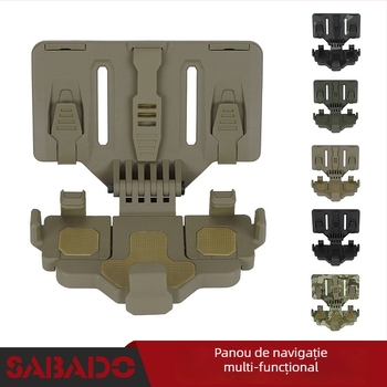 Suport pentru telefon cu sistem MOLLE pentru vestă tactică, panou universal de navigație, material ABS, SD-971, Shabadu