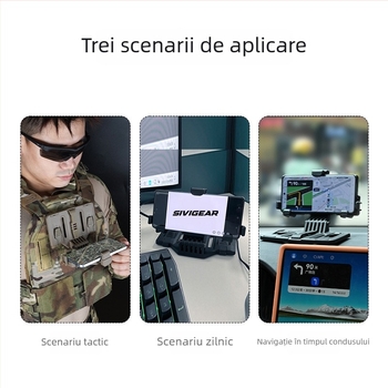 Suport pentru telefon cu sistem MOLLE pentru vestă tactică, panou universal de navigație, material ABS, SD-971, Shabadu