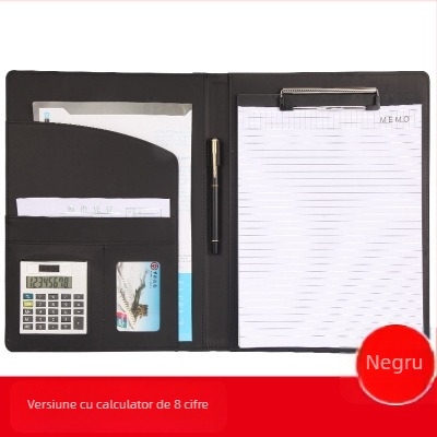 Dosar PU cu clemă lungă, model YD-20, cu logo imprimat, personalizabil