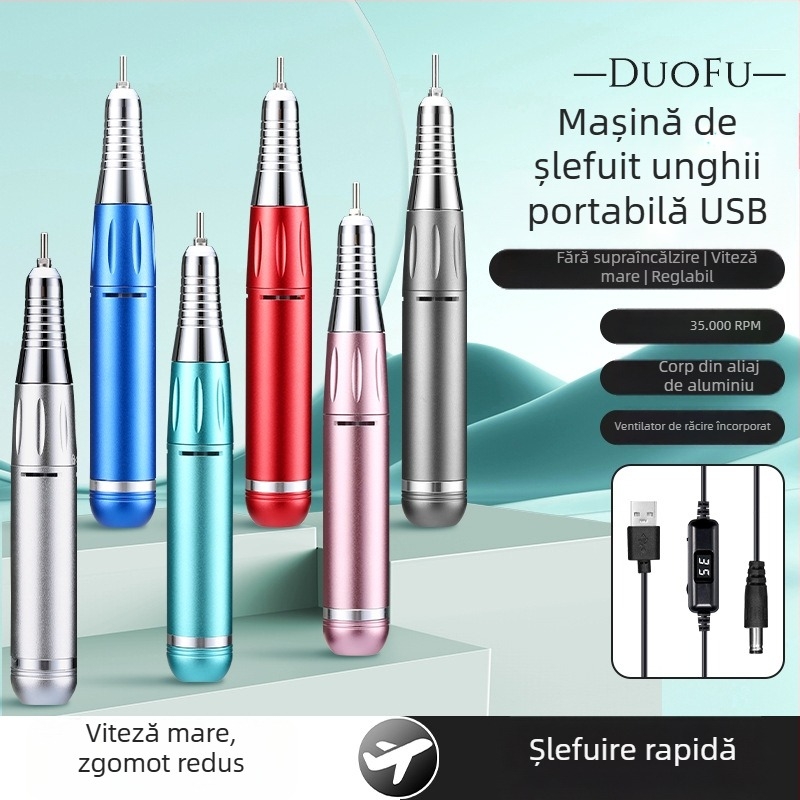 Freza de unghii cu afișaj, alimentare USB, 35000 rpm, DF101 model, Duofu