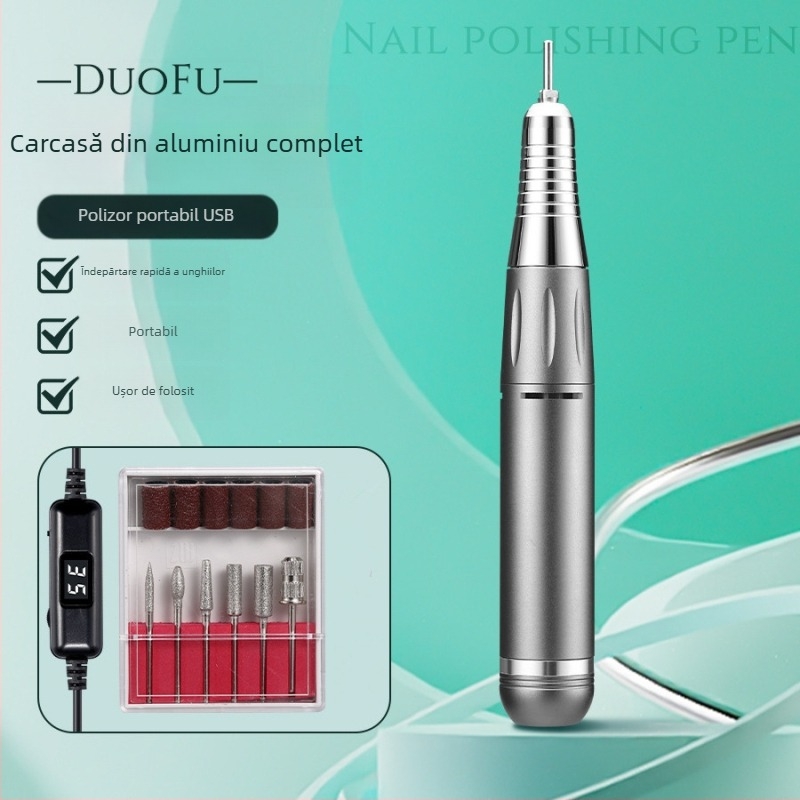 Freza de unghii cu afișaj, alimentare USB, 35000 rpm, DF101 model, Duofu