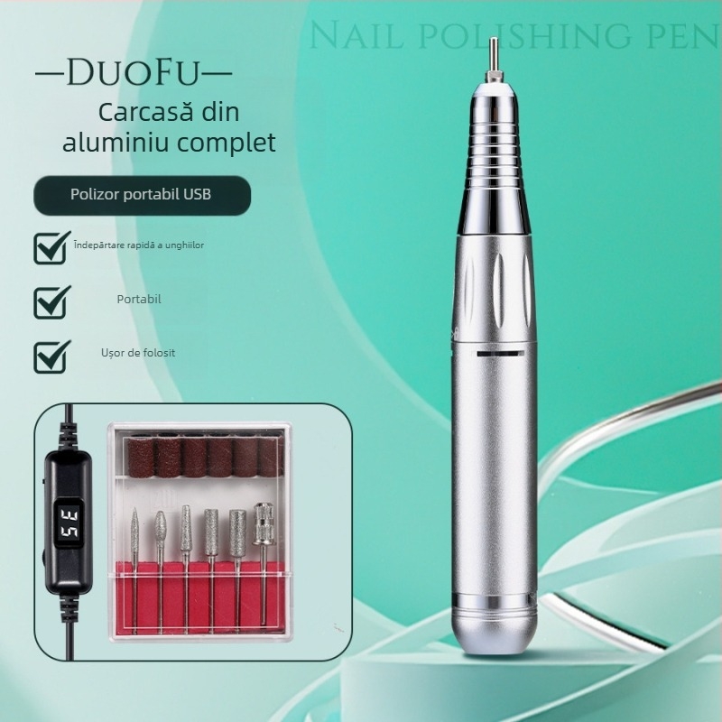 Freza de unghii cu afișaj, alimentare USB, 35000 rpm, DF101 model, Duofu