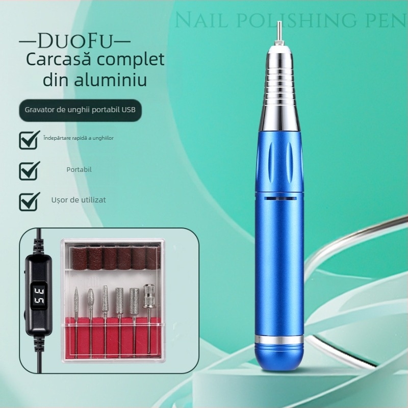 Freza de unghii cu afișaj, alimentare USB, 35000 rpm, DF101 model, Duofu