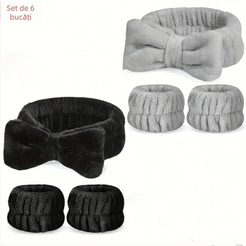 Set bandă pentru cap și bandă pentru încheietură, fibră elastică de poliester, model 2026 G4681