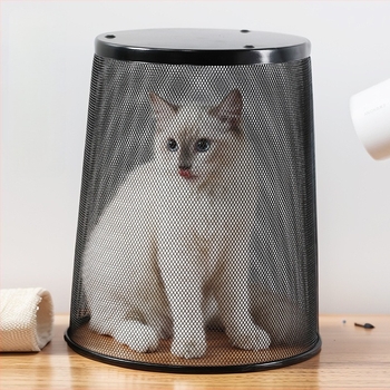 Coș de gunoi metalic rotund, în formă de cilindru, fără capac, capacitate sub 4 L, pentru uz casnic – bucătărie și baie