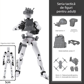 Figura de asamblat din plastic, pentru vârsta 7–14 ani, ambalaj: cutie colorată și pungă din plasă, stimulează dezvoltarea emoțională, vizuală și intelectuală, abilități practice și cognitive