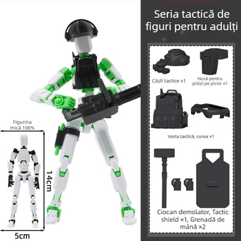 Figura de asamblat din plastic, pentru vârsta 7–14 ani, ambalaj: cutie colorată și pungă din plasă, stimulează dezvoltarea emoțională, vizuală și intelectuală, abilități practice și cognitive