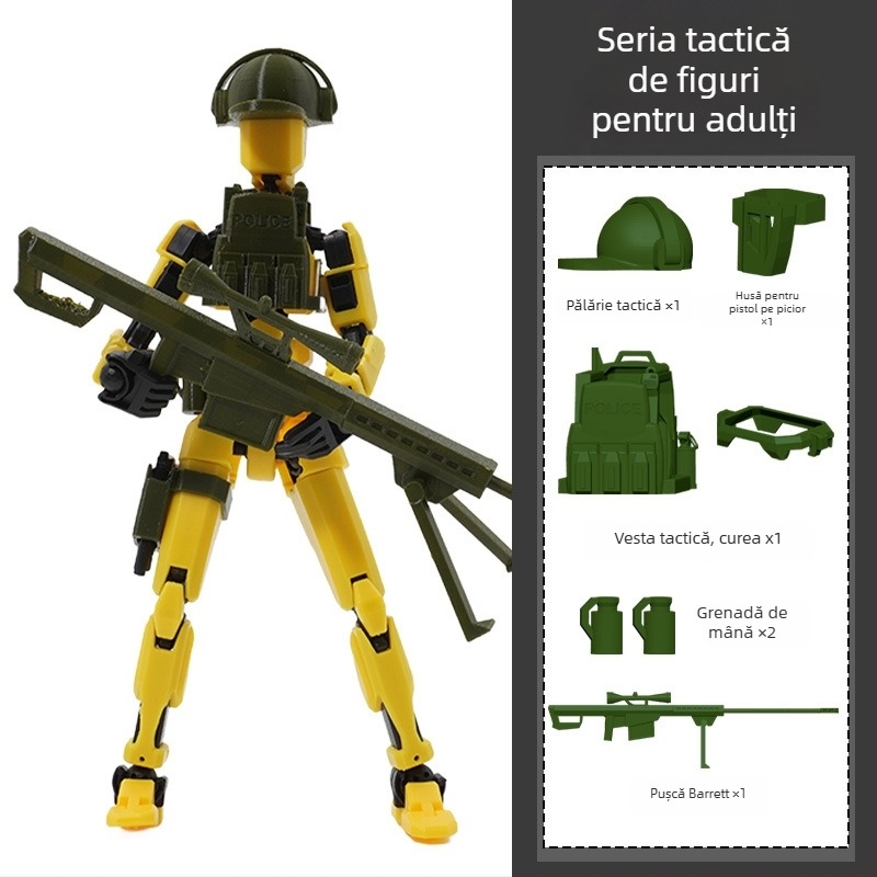 Figura de asamblat din plastic, pentru vârsta 7–14 ani, ambalaj: cutie colorată și pungă din plasă, stimulează dezvoltarea emoțională, vizuală și intelectuală, abilități practice și cognitive