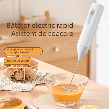 Spumător de lapte portabil, fără fir, 3 viteze, sub 100W, model 306