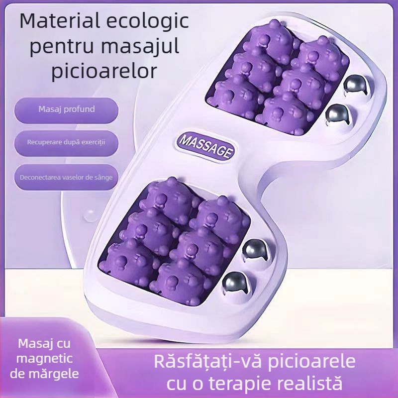 Padă de masaj pentru picioare cu role de masaj, masaj magnetic și control mecanic