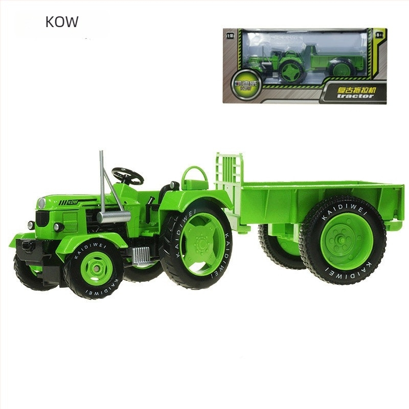 Model tractor cu șenile din aliaj – jucărie metalică pentru copii 4–6 ani