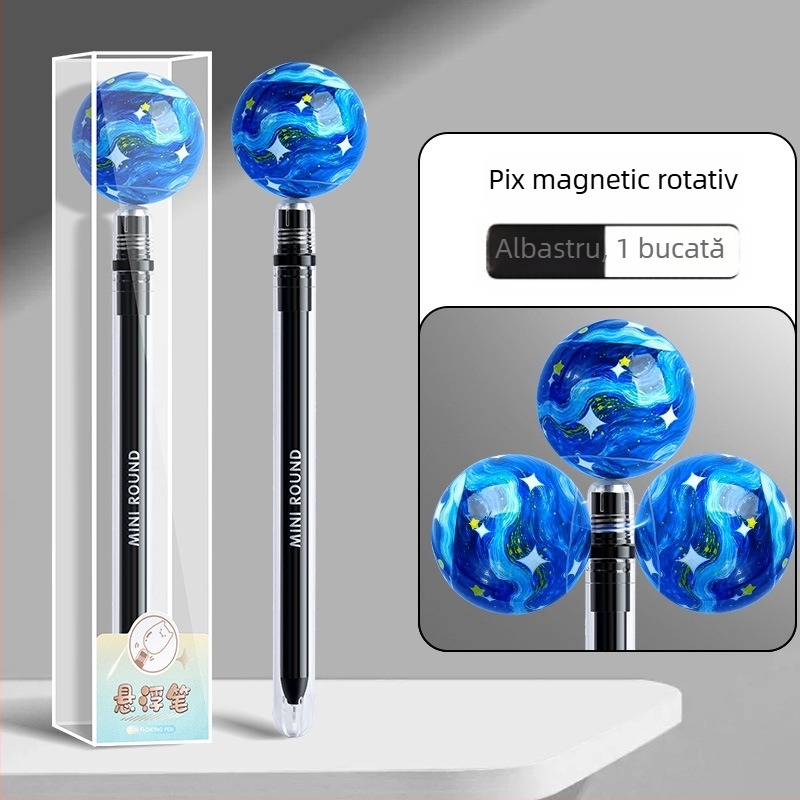 Serie Cartoon Pix Balpoint cu levitație magnetică – pix rotativ, neșters, corp din plastic