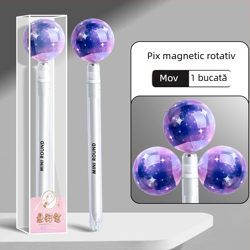 Serie Cartoon Pix Balpoint cu levitație magnetică – pix rotativ, neșters, corp din plastic