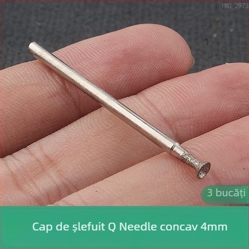 Cap de șlefuit diamant cu canelură concavă pentru polizor electric; unealtă de polisare bile de jad