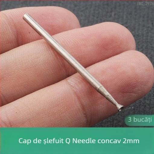 Cap de șlefuit diamant cu canelură concavă pentru polizor electric; unealtă de polisare bile de jad