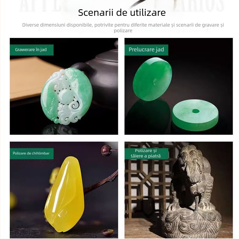 Cap de șlefuit diamant cu canelură concavă pentru polizor electric; unealtă de polisare bile de jad