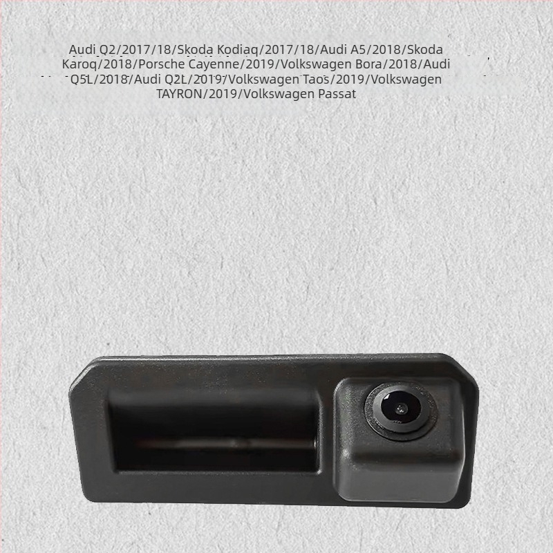 Cameră de recul pentru mânerul ușii mașinii, 12V, unghi reglabil 170°, rezoluție 720x576, semnal AV, imagine în oglindă