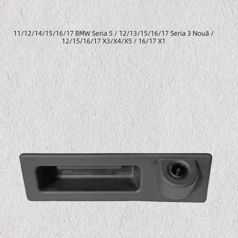 Cameră de recul pentru mânerul ușii mașinii, 12V, unghi reglabil 170°, rezoluție 720x576, semnal AV, imagine în oglindă