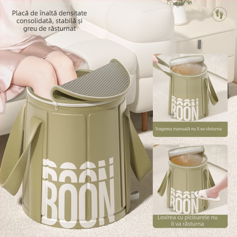 Vas pliabil pentru baie la picioare, înălțime până la gambă, ceramică, stil Nordic, portabil