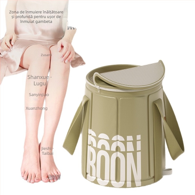 Vas pliabil pentru baie la picioare, înălțime până la gambă, ceramică, stil Nordic, portabil