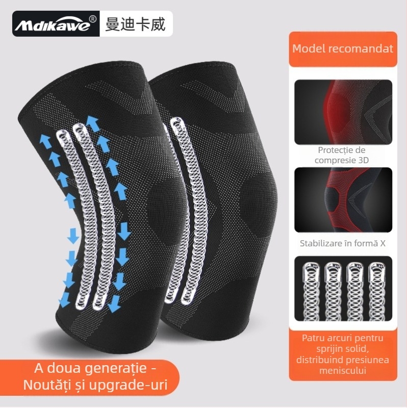 Genunchiere sportive termice din spumă, pentru alergare și sărit cu coarda