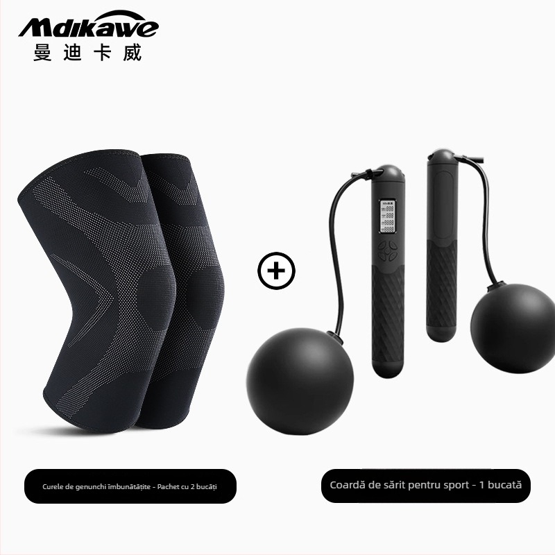 Genunchiere sportive termice din spumă, pentru alergare și sărit cu coarda