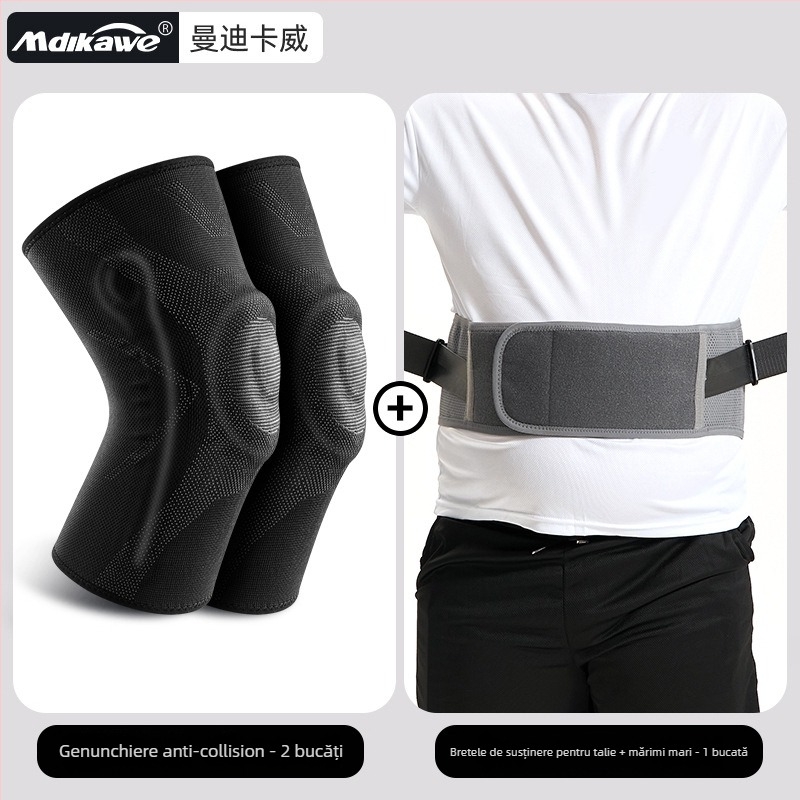 Genunchiere sportive termice din spumă, pentru alergare și sărit cu coarda