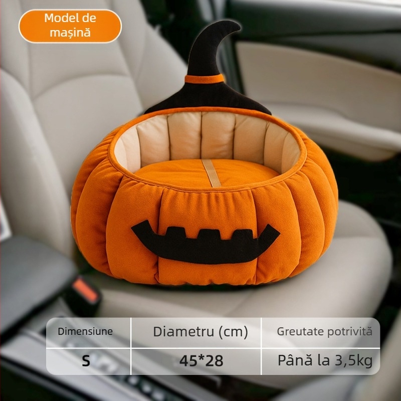 Cuib pentru animale de companie pisici si caini – cald, stil patru anotimpuri, pernă groasă (Material: Textil; Categorie: Cuib pentru animale de companie; Destinat: Pisici; Brand: New Pet)