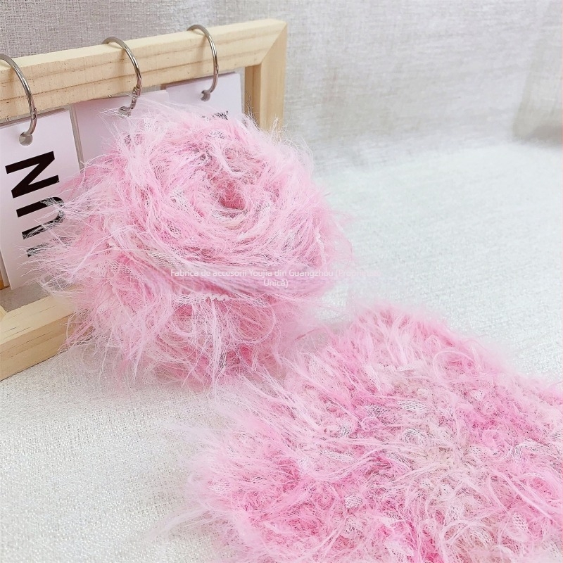 Fir pentru croșetat manual Youjia — Amestec de lână cu fibre lungi, pentru fular și căciulă, Articol 974631204622, Cod produs YJ, Tehnologie de procesare YJ, Lansare iarna 2025