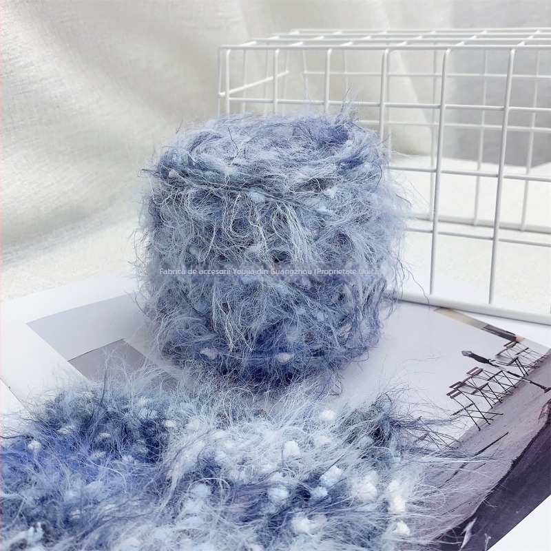 Fir pentru croșetat manual Youjia — Amestec de lână cu fibre lungi, pentru fular și căciulă, Articol 974631204622, Cod produs YJ, Tehnologie de procesare YJ, Lansare iarna 2025