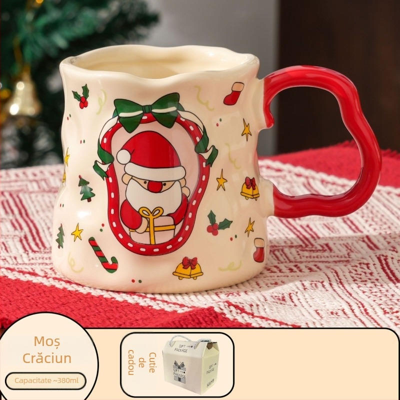 Cană ceramică cu design minimalist modern, rezistentă la căldură, formă rotundă, imprimare de logo personalizat.