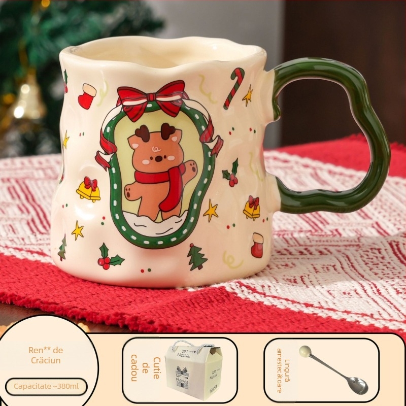 Cană ceramică cu design minimalist modern, rezistentă la căldură, formă rotundă, imprimare de logo personalizat.