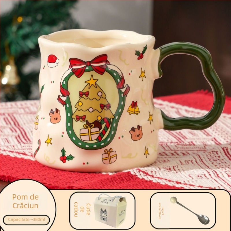 Cană ceramică cu design minimalist modern, rezistentă la căldură, formă rotundă, imprimare de logo personalizat.