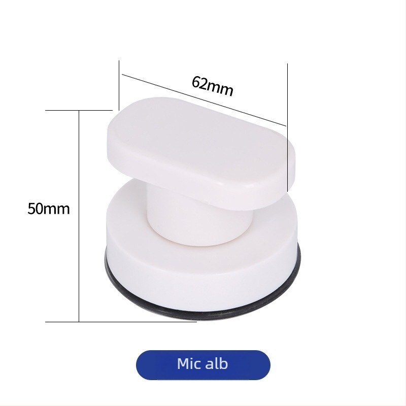 Mâner pentru ușă de sticlă cu ventuză, fără găuri, model 020, plastic, stil modern minimalist