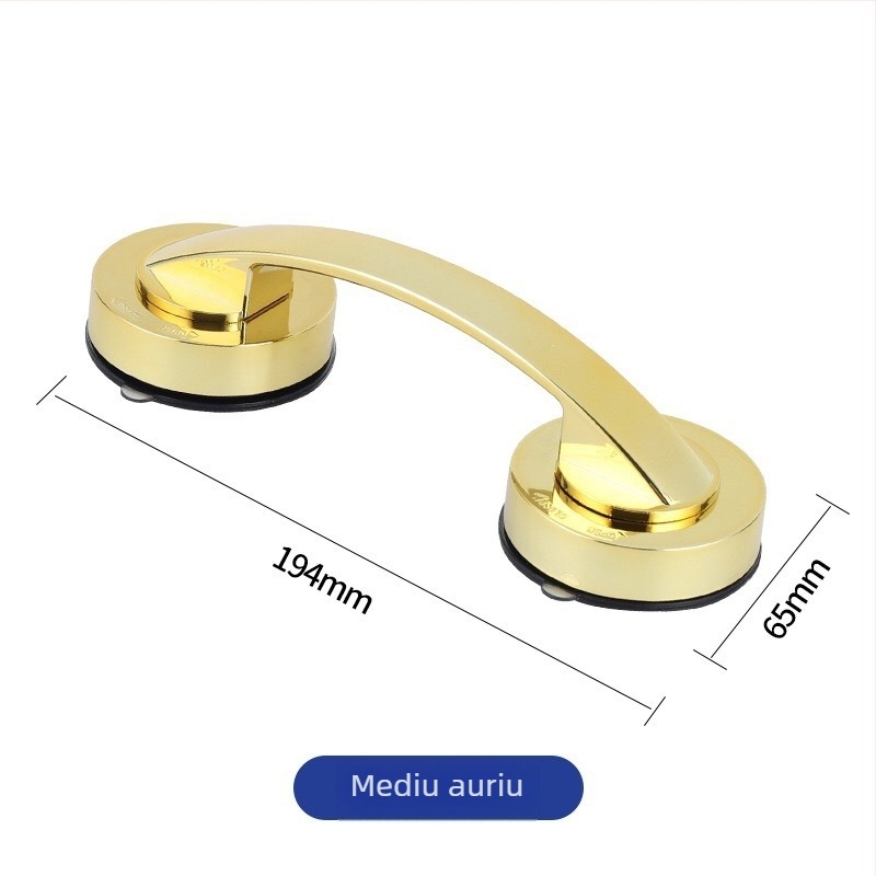 Mâner pentru ușă de sticlă cu ventuză, fără găuri, model 020, plastic, stil modern minimalist