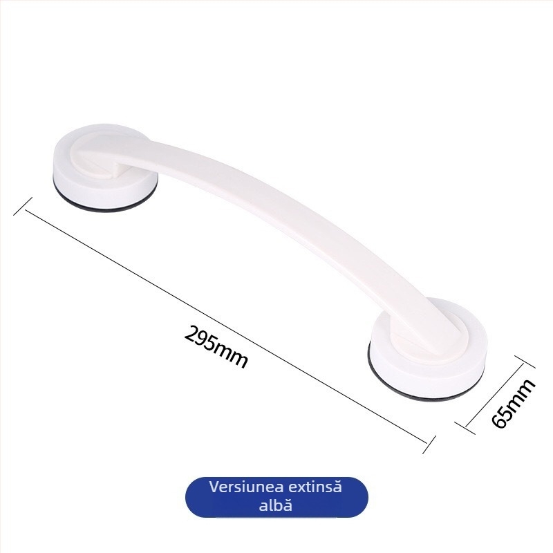 Mâner pentru ușă de sticlă cu ventuză, fără găuri, model 020, plastic, stil modern minimalist