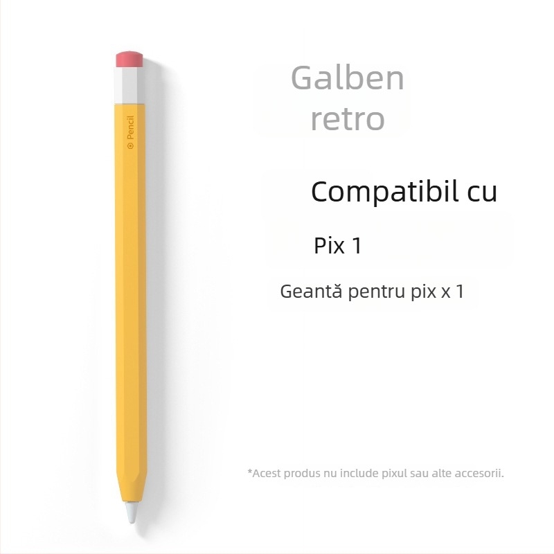 Husă din silicon pentru Apple Pencil (Gen 1 și Gen 2) - anti-derulare, rezistentă la căderi, anti-alunecare