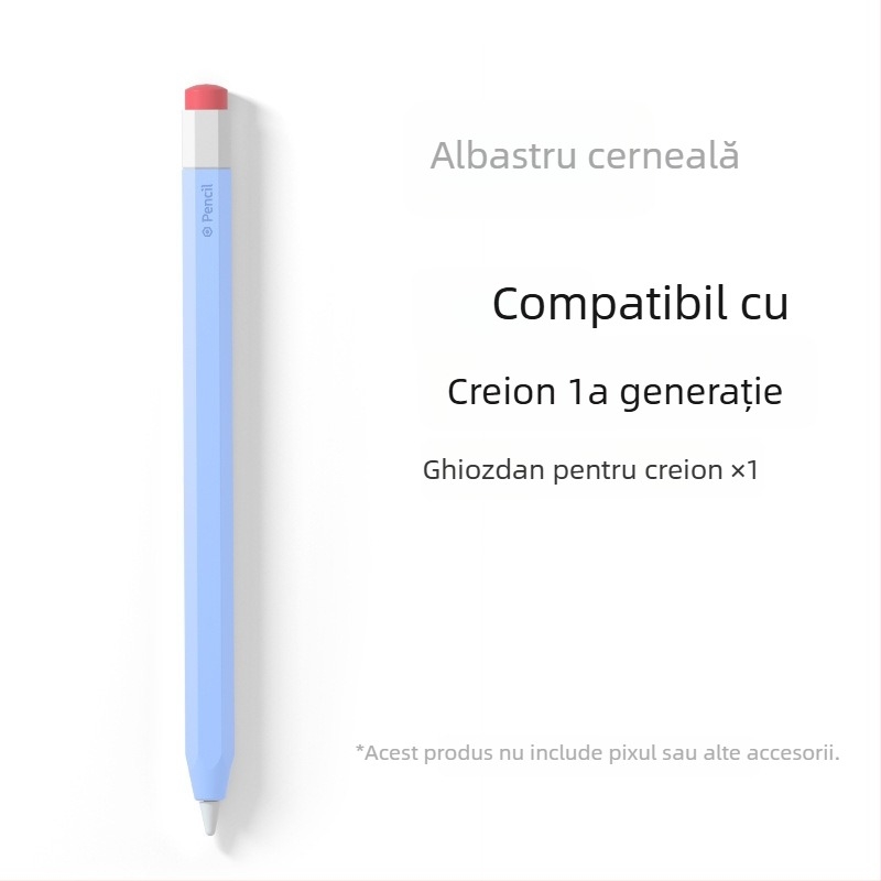 Husă din silicon pentru Apple Pencil (Gen 1 și Gen 2) - anti-derulare, rezistentă la căderi, anti-alunecare