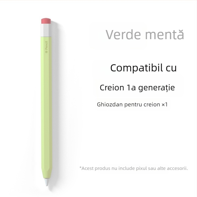 Husă din silicon pentru Apple Pencil (Gen 1 și Gen 2) - anti-derulare, rezistentă la căderi, anti-alunecare
