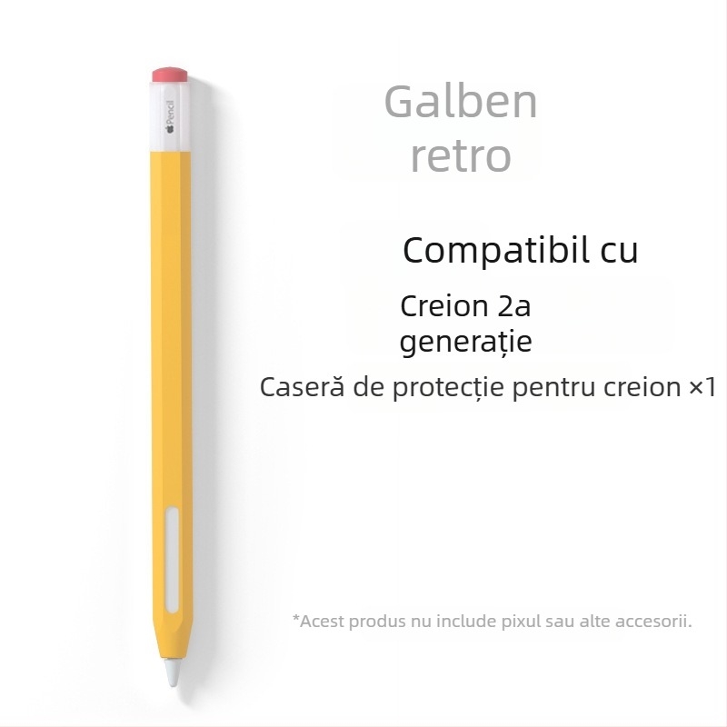 Husă din silicon pentru Apple Pencil (Gen 1 și Gen 2) - anti-derulare, rezistentă la căderi, anti-alunecare